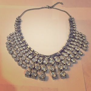 Faux Diamond statement necklace